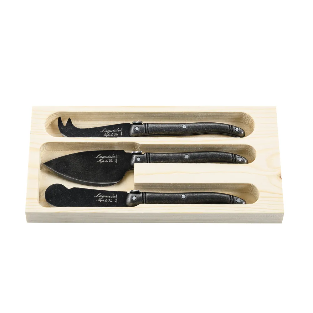 Premium Line Cheese knives Black Stonewash