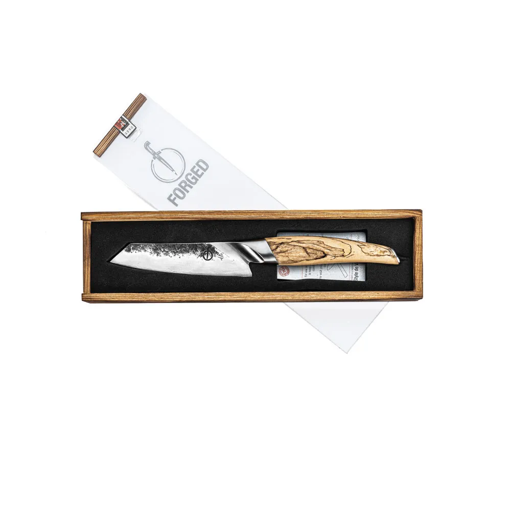 Forged Katai Santoku knife 14cm