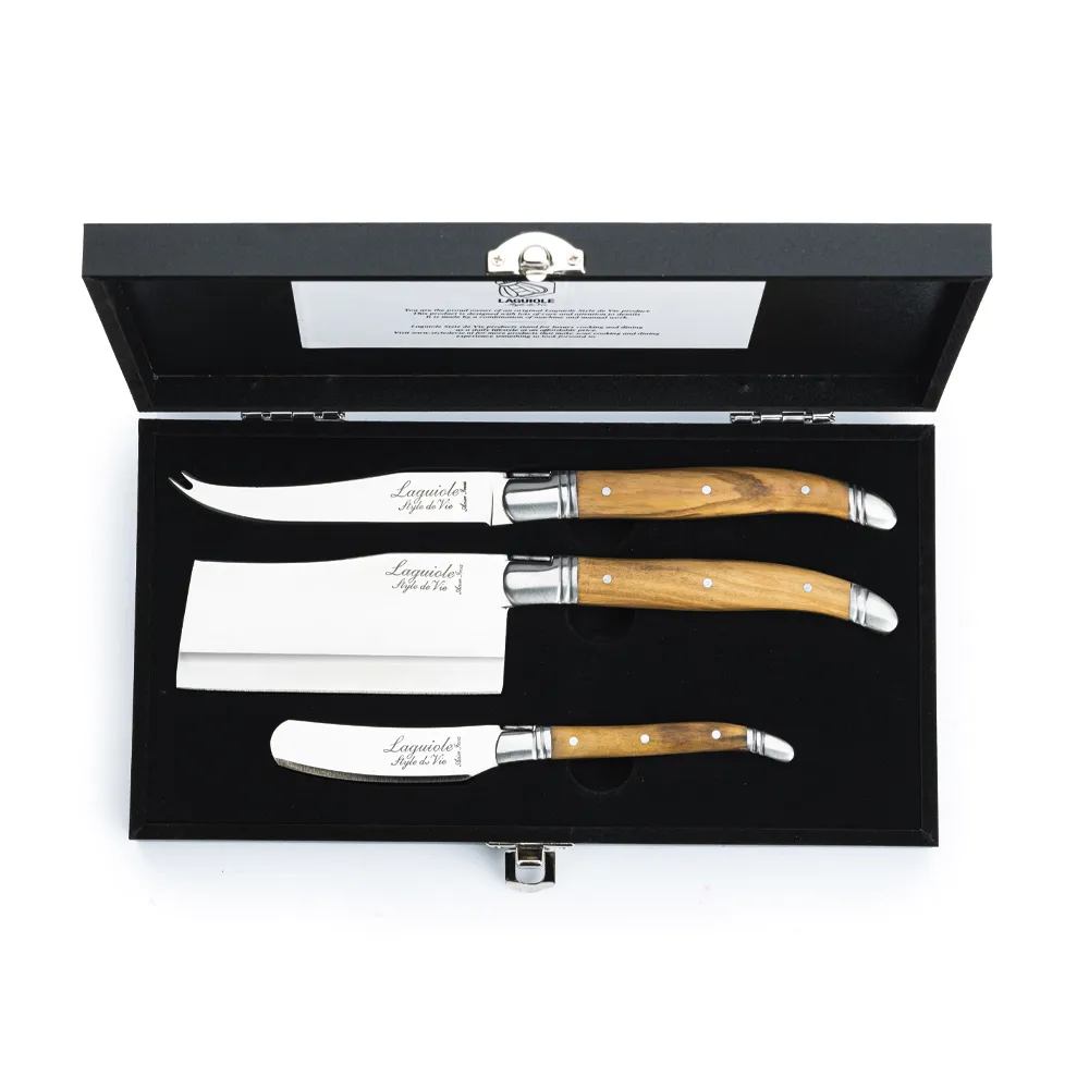 Luxury Line Cheese knives Olive wood