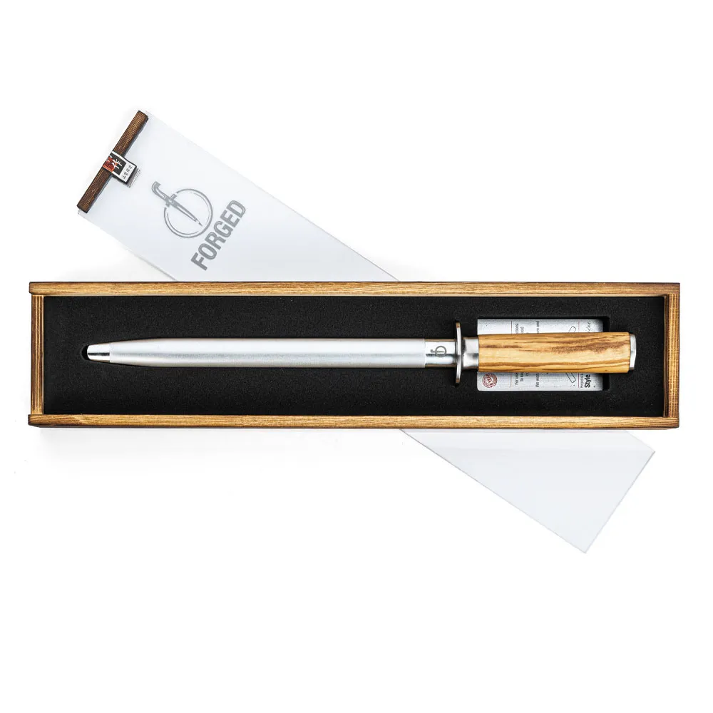 Forged Olive Diamond sharpening steel