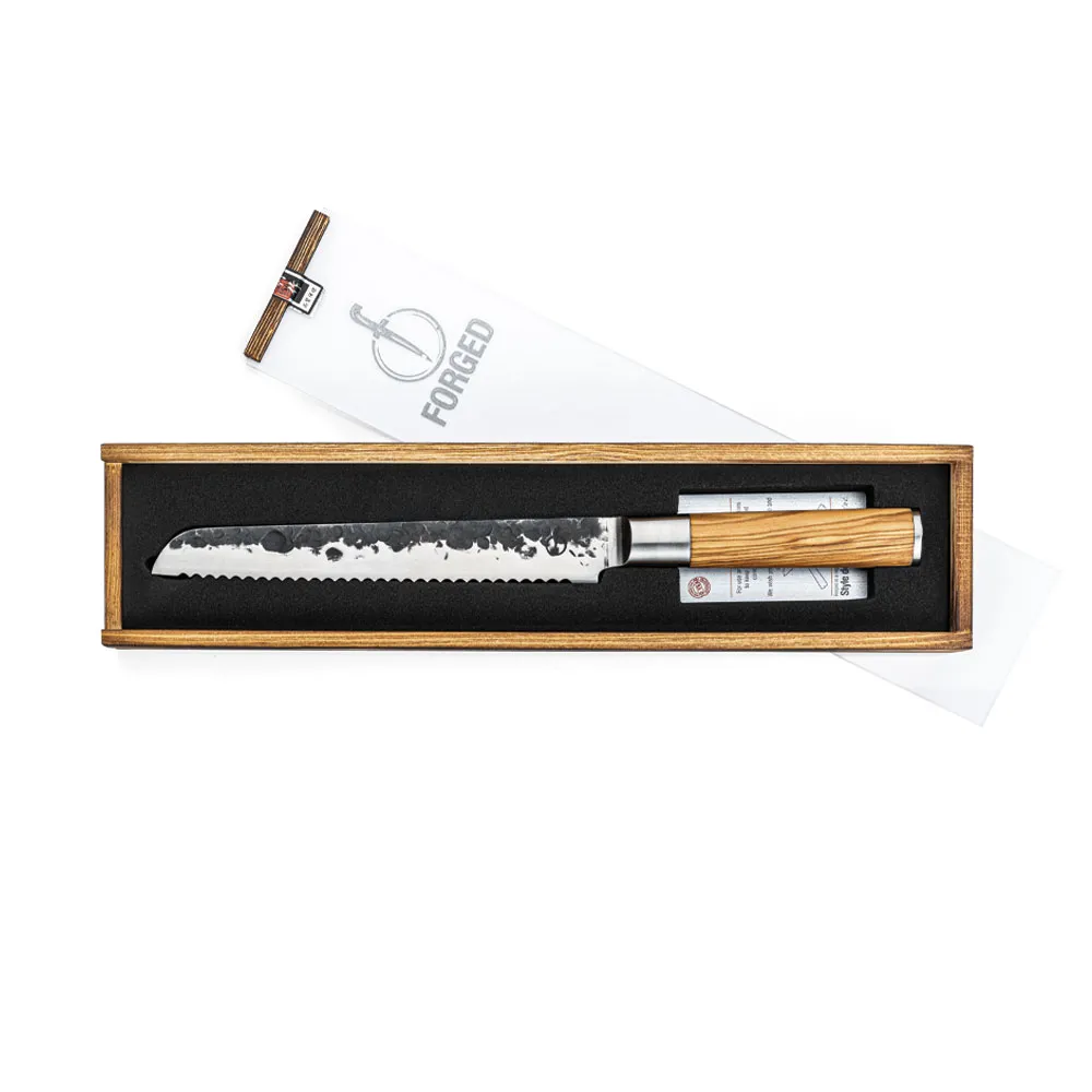 Forged Olive Bread knife