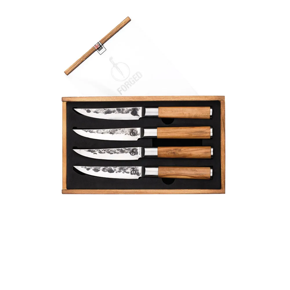 Forged Olive Steak knives