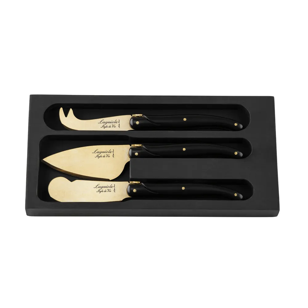 Prestige Line Cheese knives Gold Stonewash