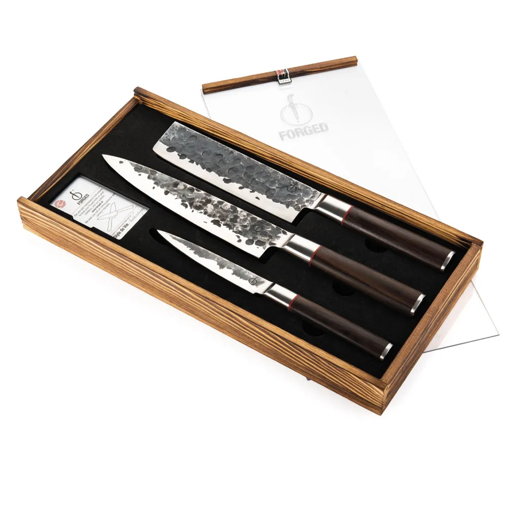 Forged Sebra 3-piece knife set